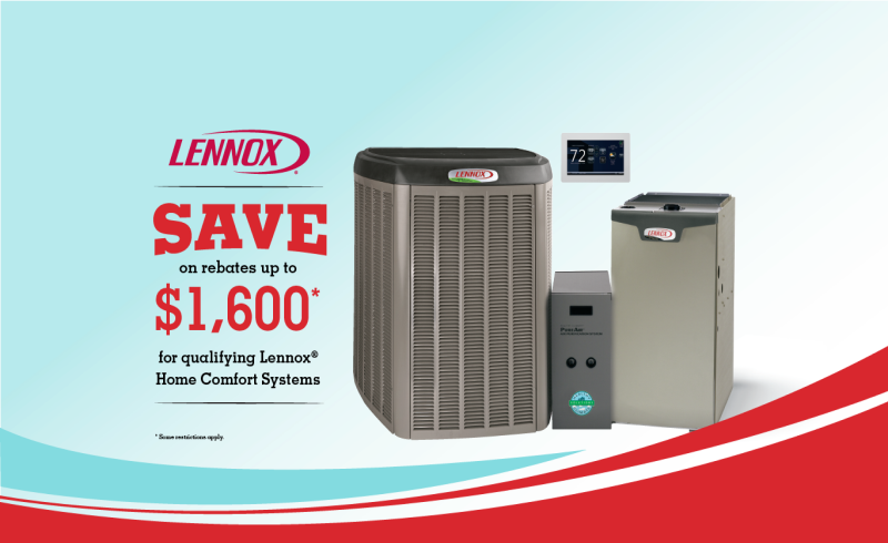 Lennox HVAC rebate offers