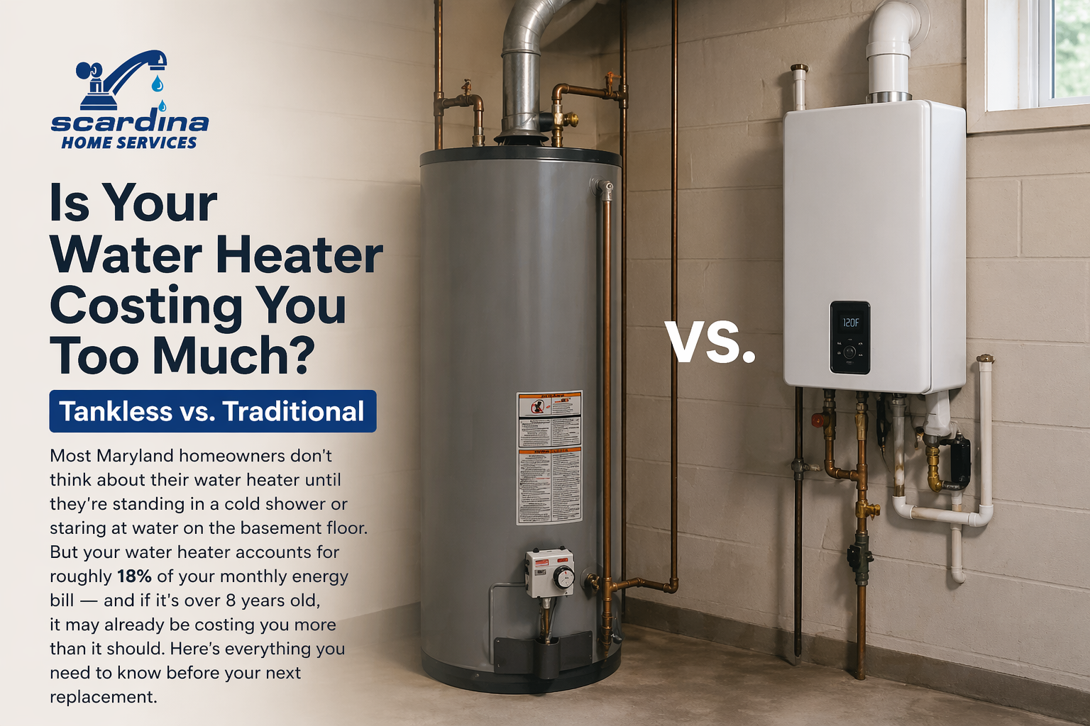 Is Your Water Heater Costing You More Than It Should? The Maryland Homeowner's Guide to Tankless vs. Traditional