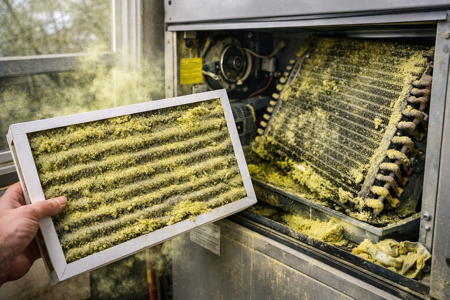 How Maryland's Spring Pollen Season Is Destroying Your HVAC Filter Right Now